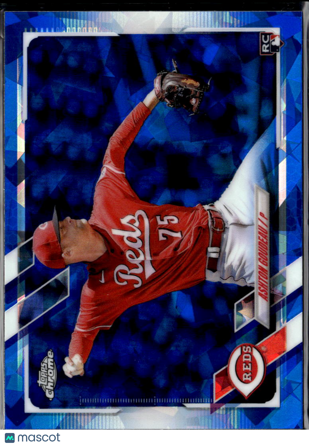 Ashton Goudeau 2021 Topps Chrome Update Sapphire Edition RC Cincinnati Reds