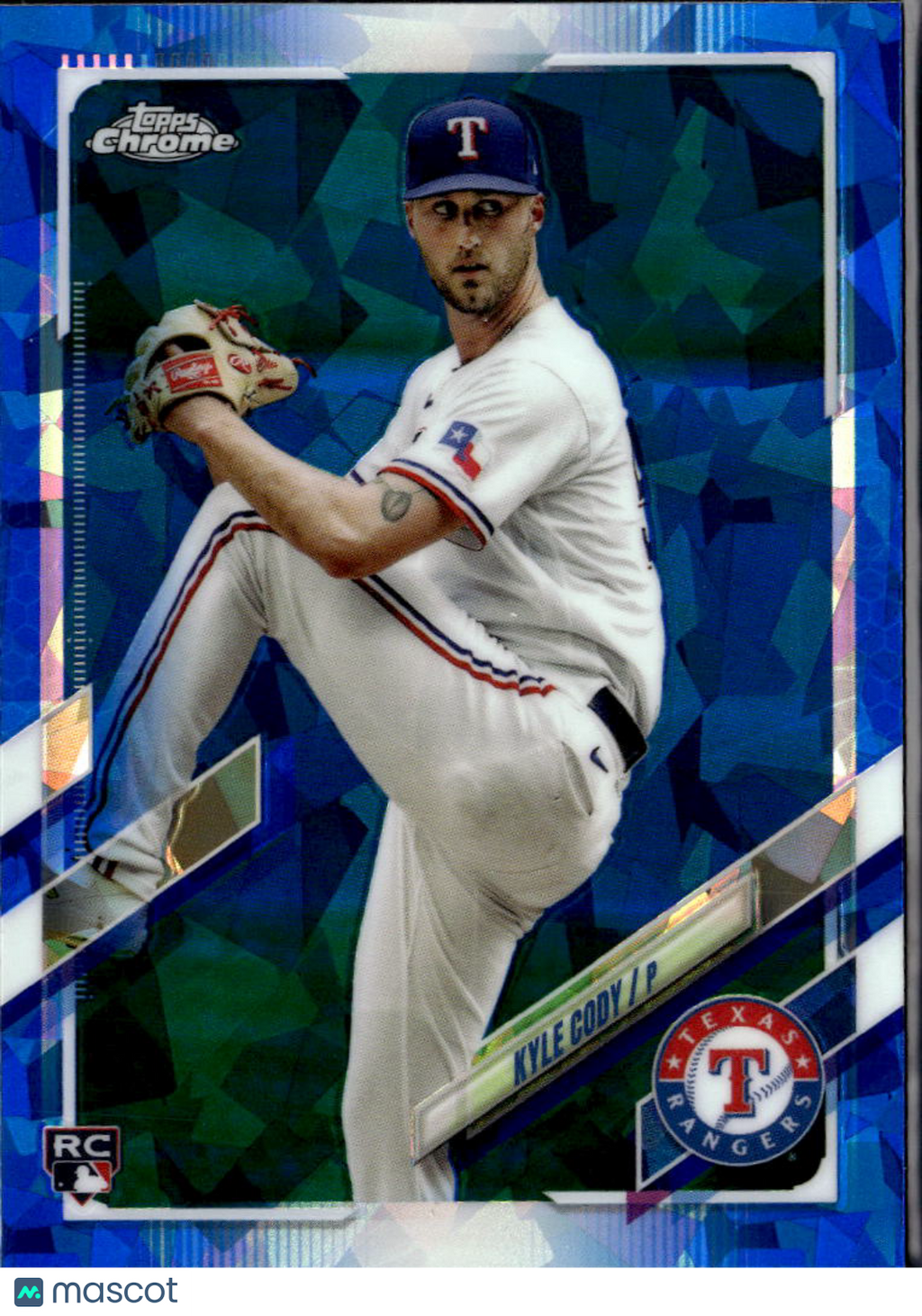 Kyle Cody 2021 Topps Chrome Sapphire Refractor RC Texas Rangers