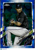 Sixto Sanchez 2021 Topps Chrome RC Blue Sapphire Refractor Miami Marlins