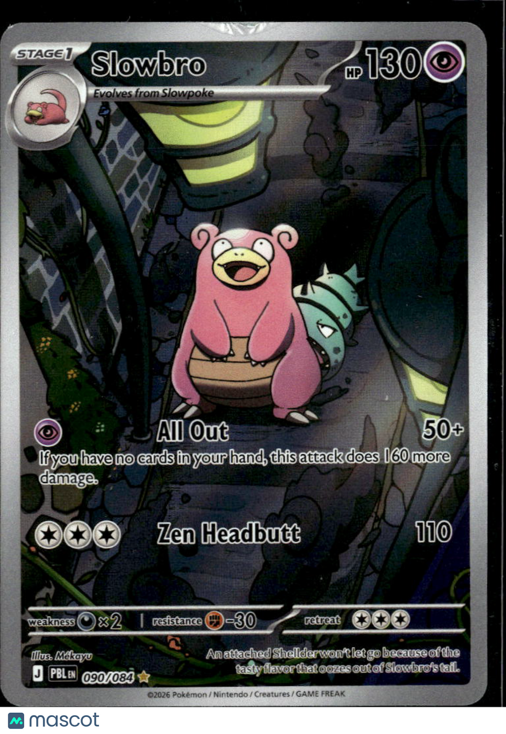 Slowbro 2026 Pitch Black Holo Secret Rare #90/84