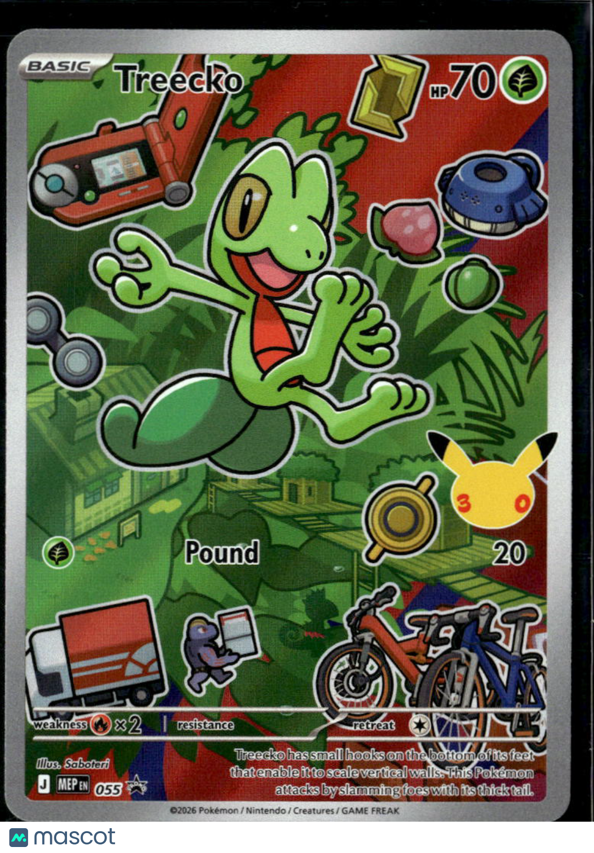 Treecko Mega Evolution Holo Black Star Promo #MEP EN 055