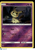 Mimikyu 2017 Guardians Rising Reverse Holo Rare #58/145