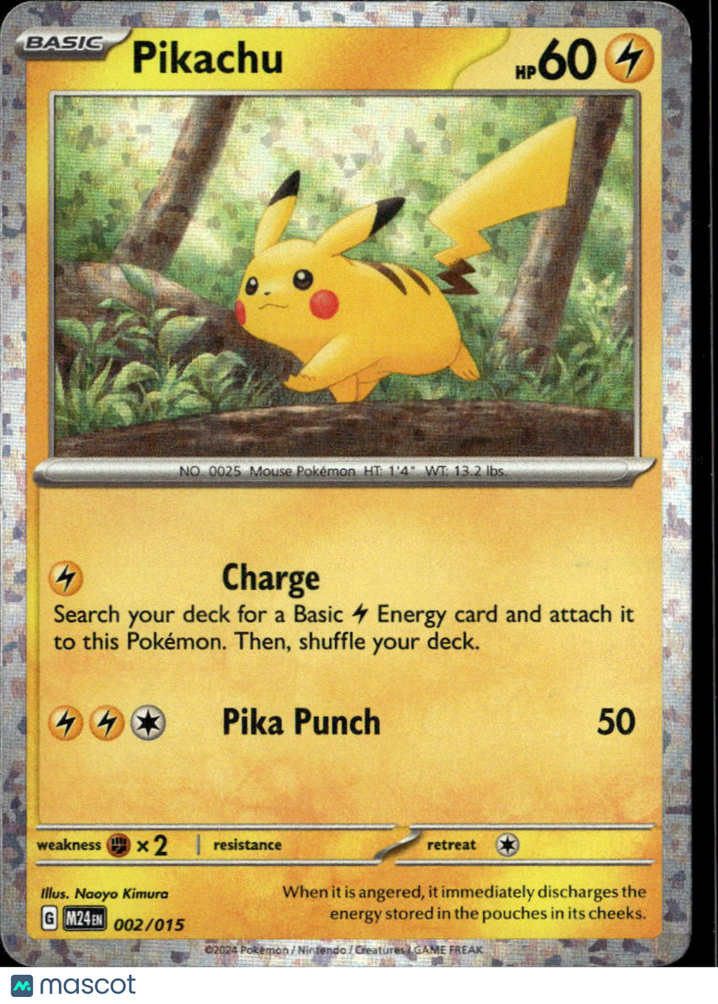 Pikachu 2024 McDonald's Collection Holo #2/15