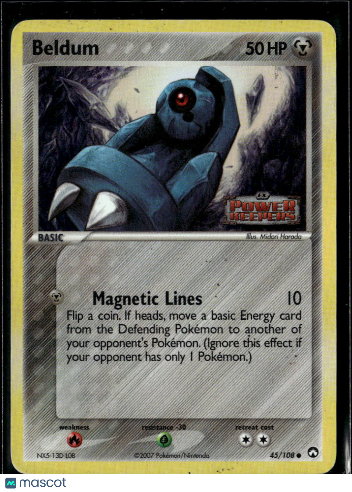 Beldum 2007 EX Power Keepers Reverse Holo #45/108