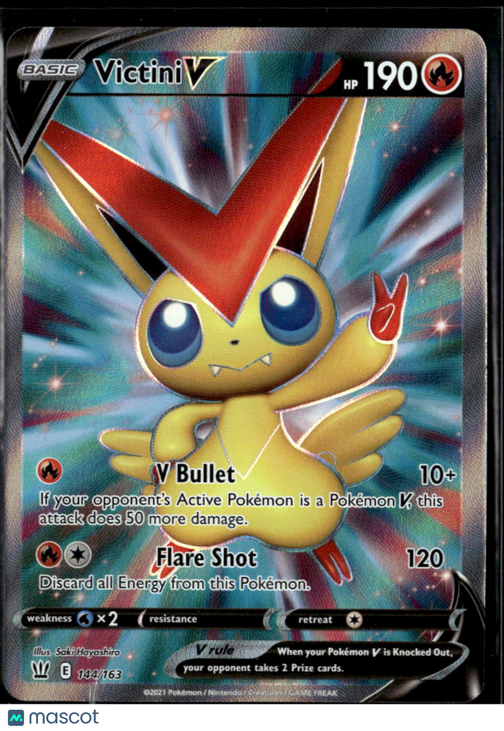 Victini V 2021 Battle Styles Holo Ultra Rare FA #144/163