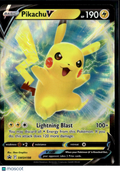 Pikachu V 2020 Sword & Shield Holo Black Star Promo RA #SWSH198