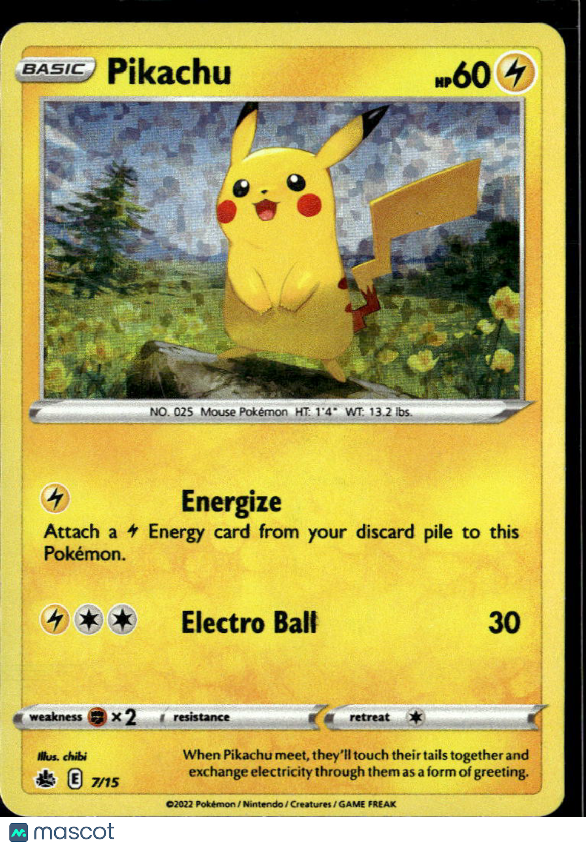 Pikachu 2022 McDonald's Collection #7/15