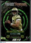 Haynes King 2026 Wild Card Rookie RC Steampunk Green Georgia Tech /5