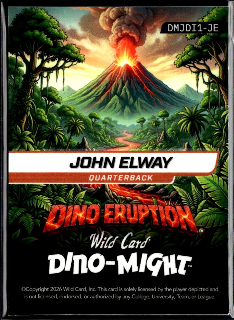 John Elway 2026 Wild Card Dino-Might Dino Eruption 2/2 Denver Broncos