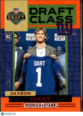 Jaxson Dart 2025 Rookies & Stars Draft Class RC Rookie 69/125 New York Giants