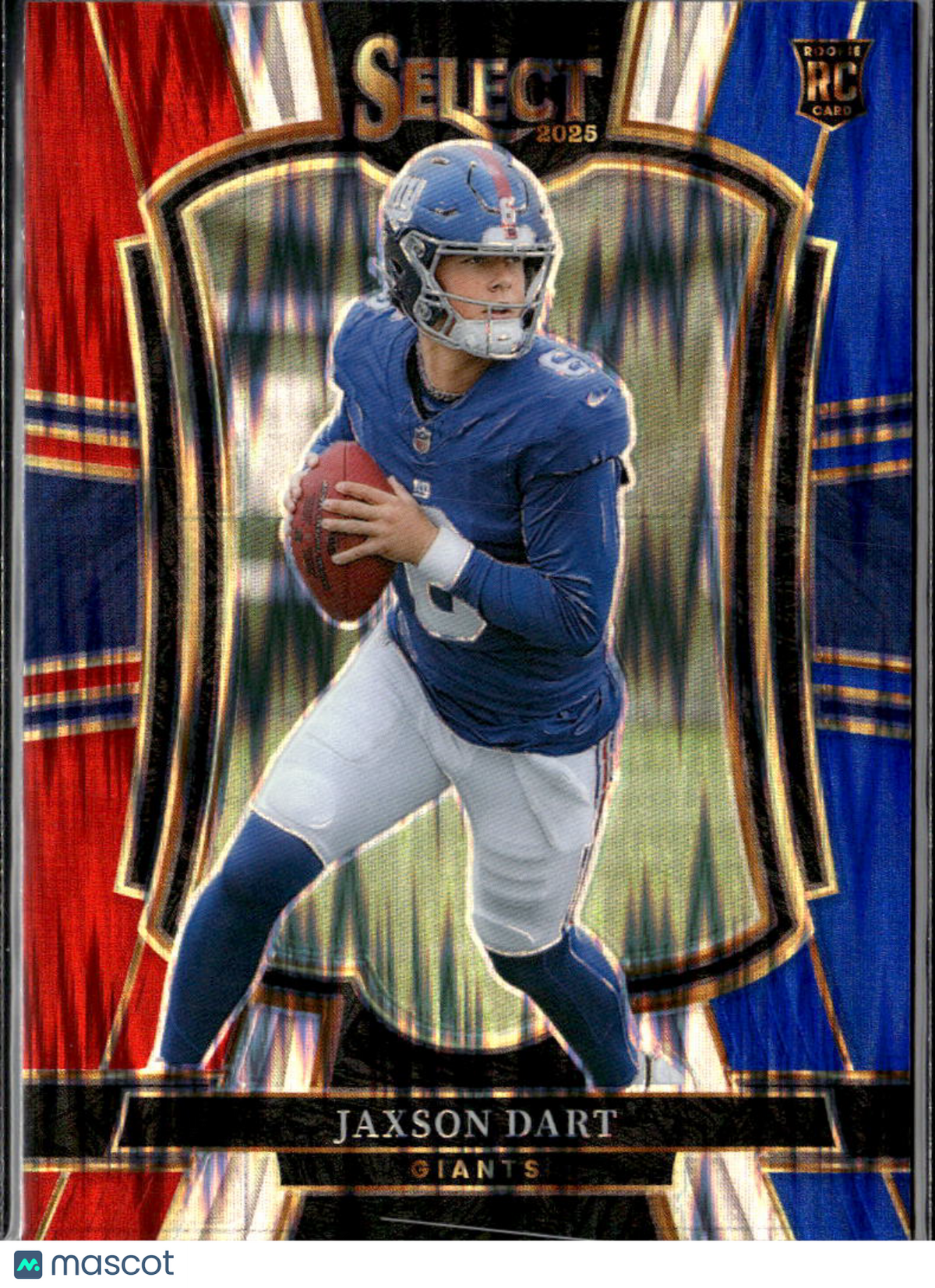 Jaxson Dart 2025 Select Red White Blue Rookie RC New York Giants