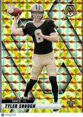 Tyler Shough 2025 Mosaic Yellow Reactive Rookie RC New Orleans Saints