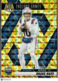 Drake Maye 2025 Mosaic Yellow Reactive New England Patriots