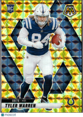 Tyler Warren 2025 Mosaic RC Yellow Rookie Indianapolis Colts