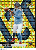Cam Ward 2025 Mosaic Yellow Reactive Prizm Rookie RC Tennessee Titans