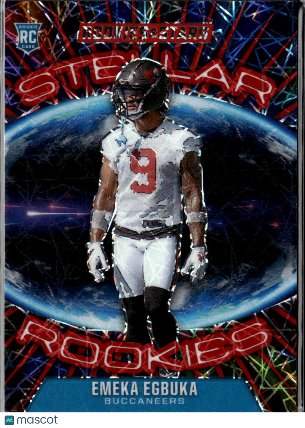 Emeka Egbuka 2025 Rookies & Stars Stellar Rookies Red RC Tampa Bay Buccaneers