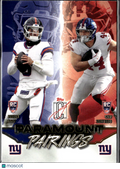 Jaxson Dart / Cam Skattebo 2025 Topps Signature Class Pairings RC Giants