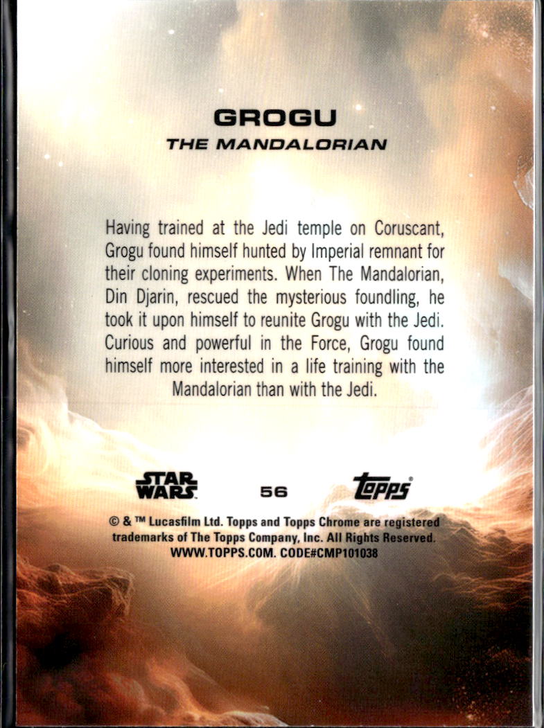 Grogu 2025 Topps Chrome Star Wars Sapphire #56