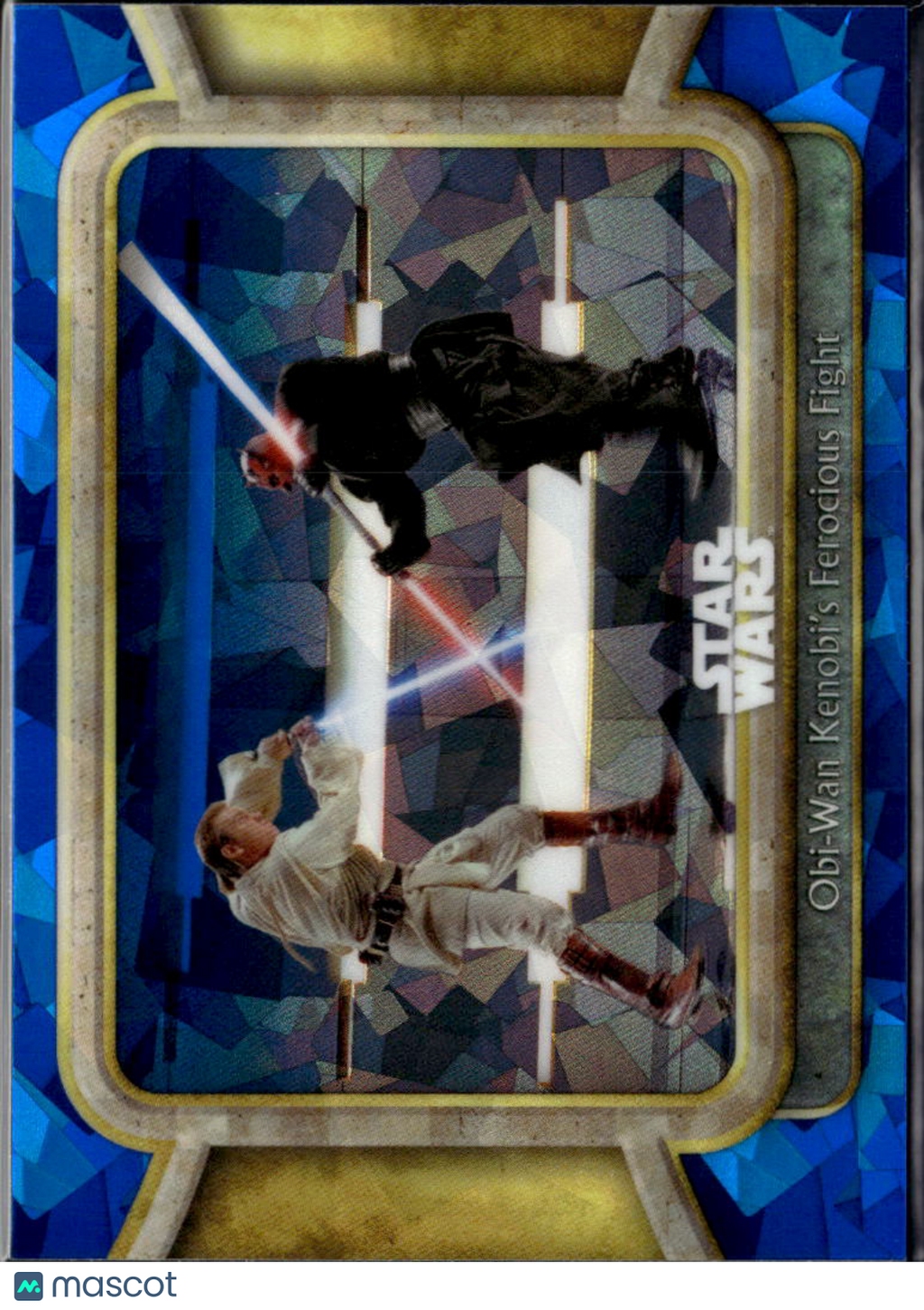 Obi-Wan Kenobi Fight Topps Chrome Star Wars Sapphire The Phantom Menace #88