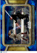 Obi-Wan Kenobi Fight Topps Chrome Star Wars Sapphire The Phantom Menace #88