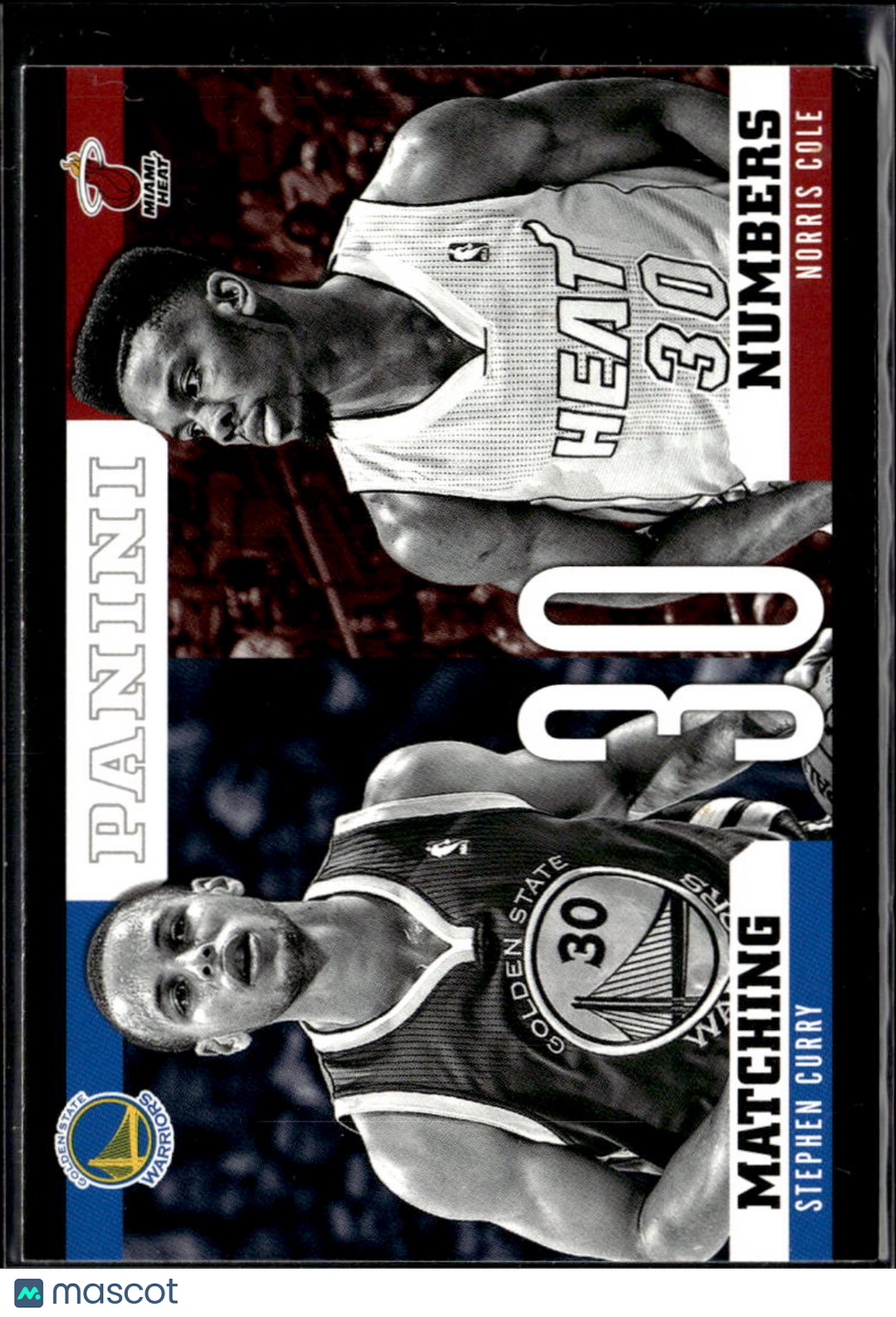 Norris Cole Stephen Curry 2013 Panini Matching Numbers Golden State Warriors