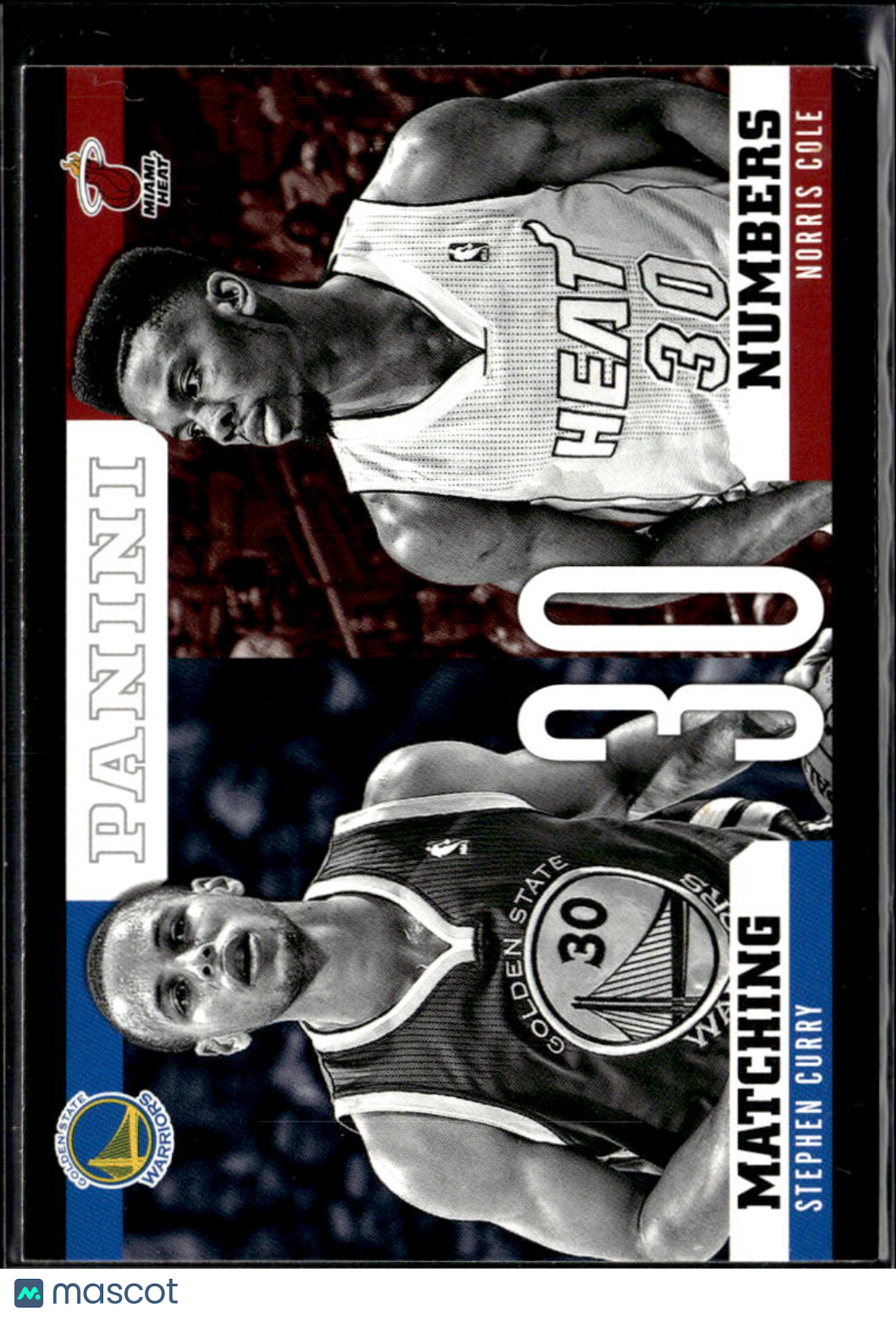 Norris Cole Stephen Curry 2013 Panini Matching Numbers Golden State Warriors