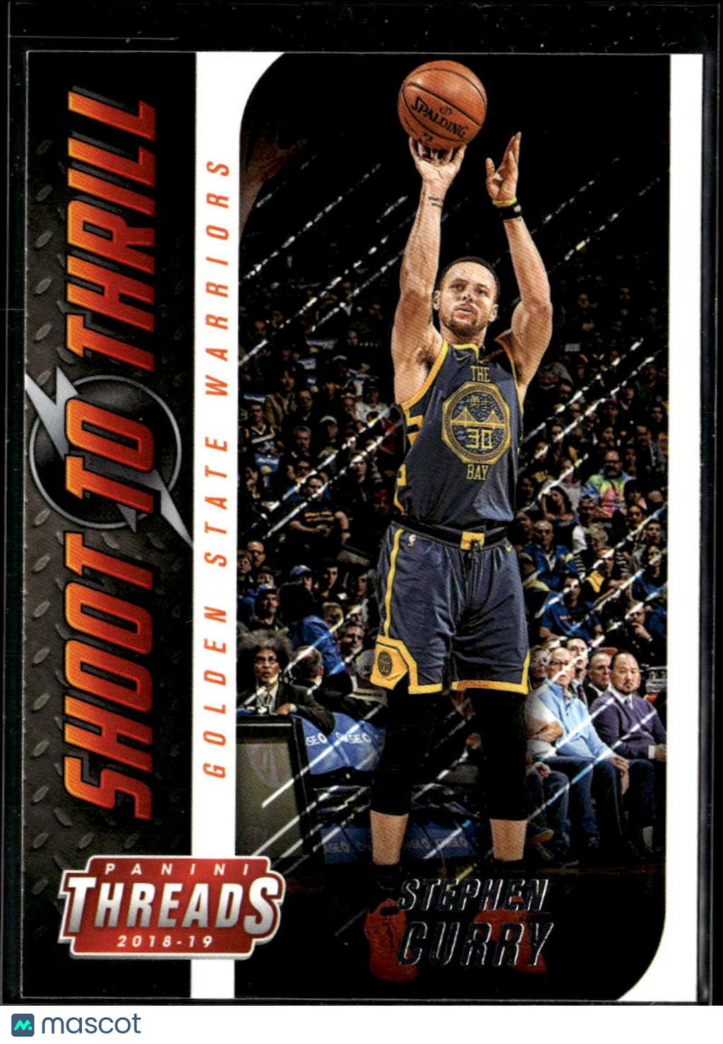 Stephen Curry 2019 Panini Threads Shoot to Thrill Golden State Warriors
