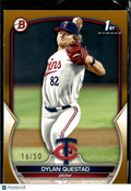 Dylan Questad 2023 Bowman Draft 1st Gold /50 Minnesota Twins