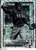 Maximo Acosta 2021 Bowman Chrome Mini Diamond Texas Rangers