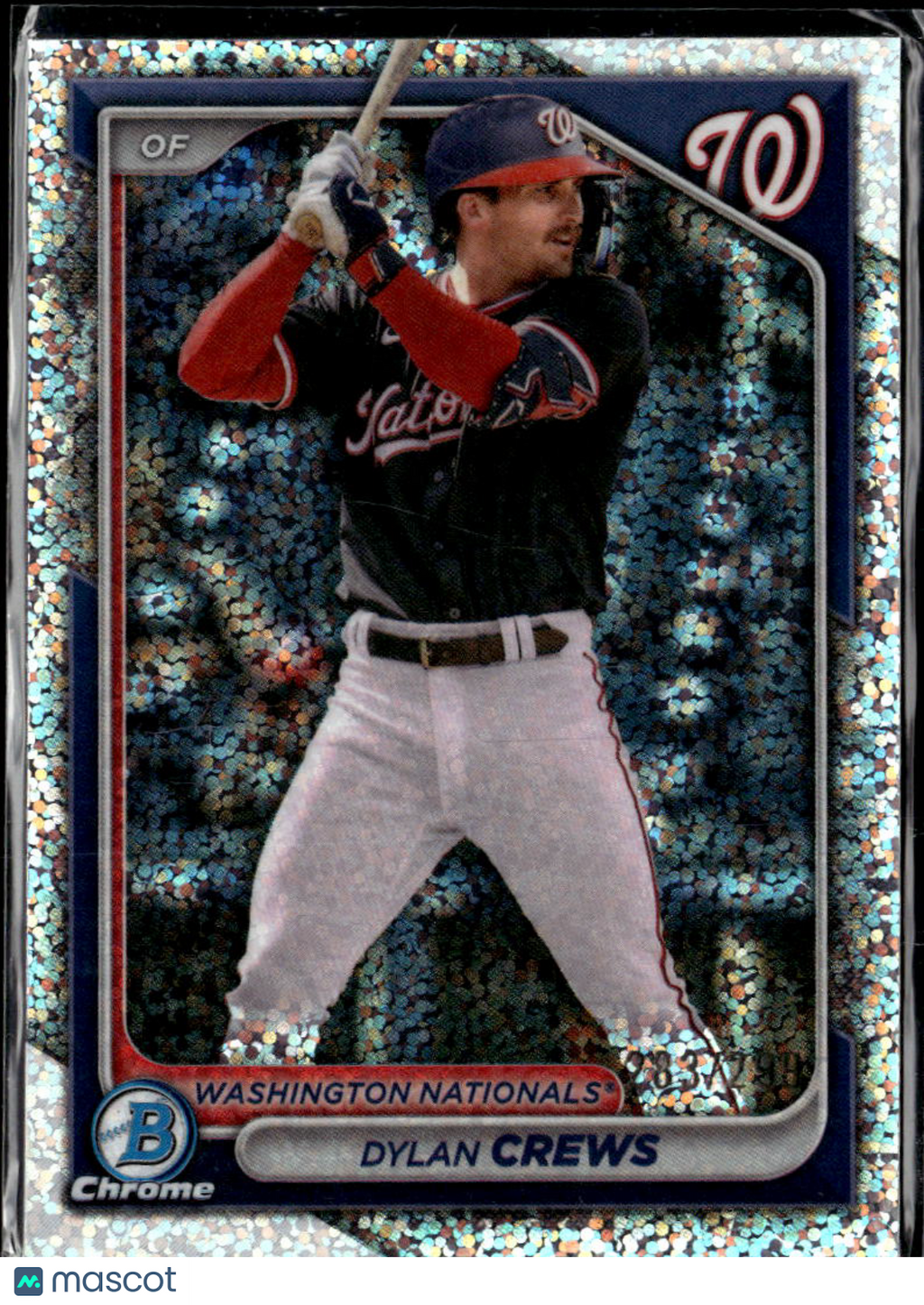Dylan Crews 2024 Bowman Chrome Speckle Refractor /299 Washington Nationals