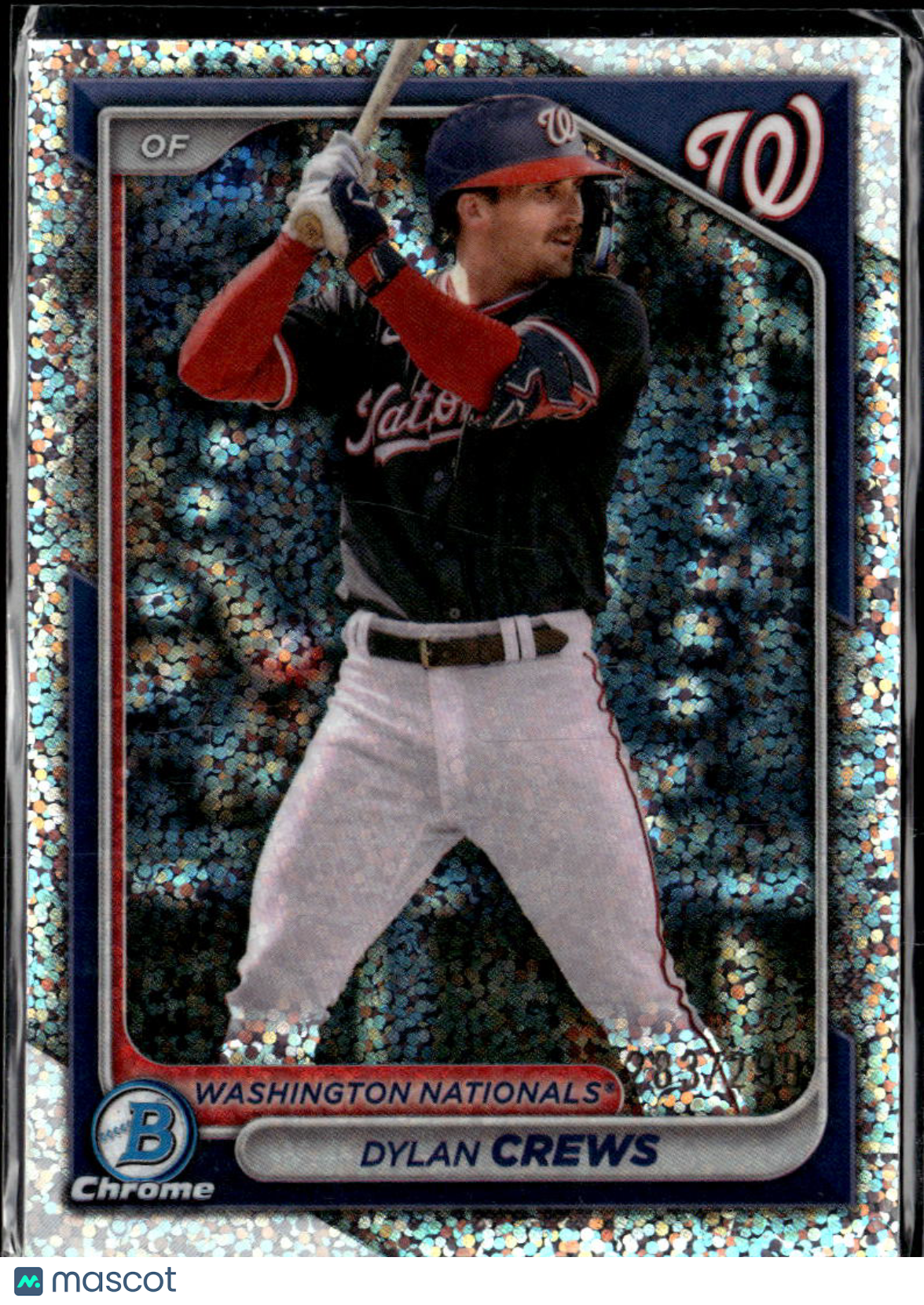 Dylan Crews 2024 Bowman Chrome Speckle Refractor /299 Washington Nationals