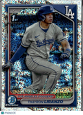 Thayron Liranzo 2024 Bowman Chrome 1st Speckle Refractor /299 LA Dodgers