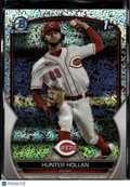 Hunter Hollan 2023 Bowman Chrome 1st Speckle Refractor Cincinnati Reds