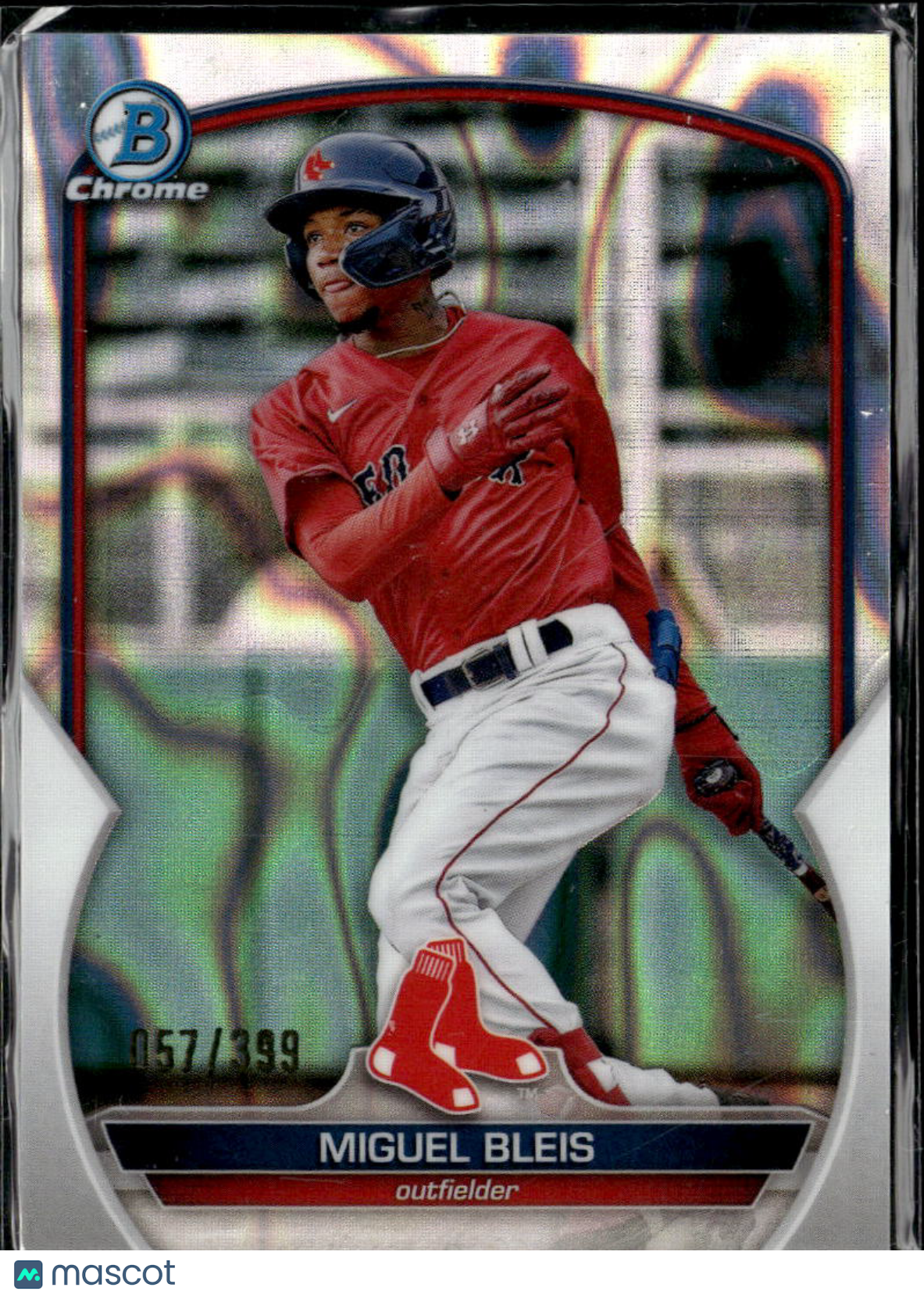 Miguel Bleis 2023 Bowman Chrome Lava Refractor /399 Boston Red Sox
