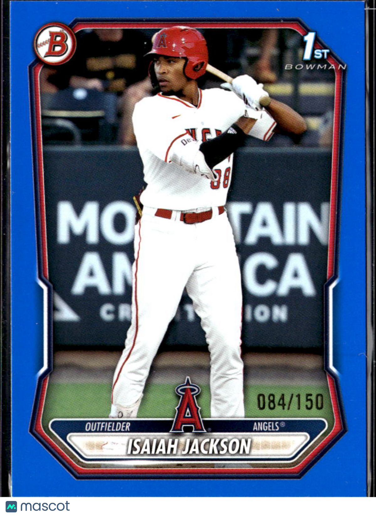 Isaiah Jackson 2026 Bowman 1st Blue /150 Los Angeles Angels