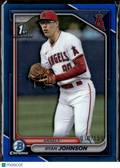 Ryan Johnson 2024 Bowman Chrome Blue Refractor /150 Los Angeles Angels