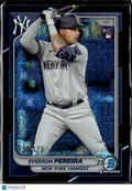 Everson Pereira 2024 Bowman Chrome RC Blue Mega Box /175 New York Yankees