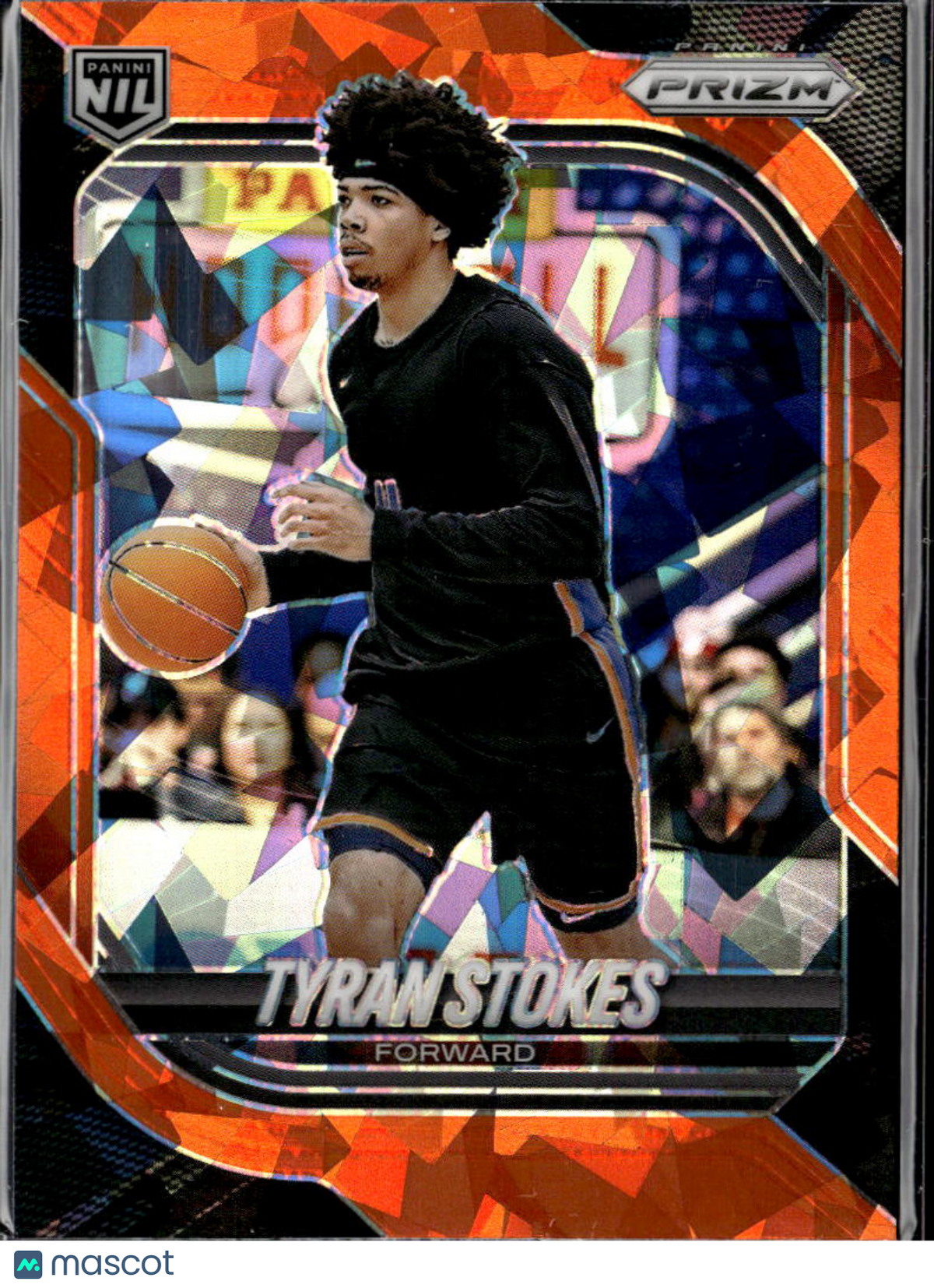 Tyran Stokes 2026 Panini Prizm Orange Ice Rookie RC Kansas Jayhawks