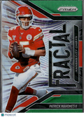 Patrick Mahomes II 2025 Panini Prizm Fractal Green Kansas City Chiefs