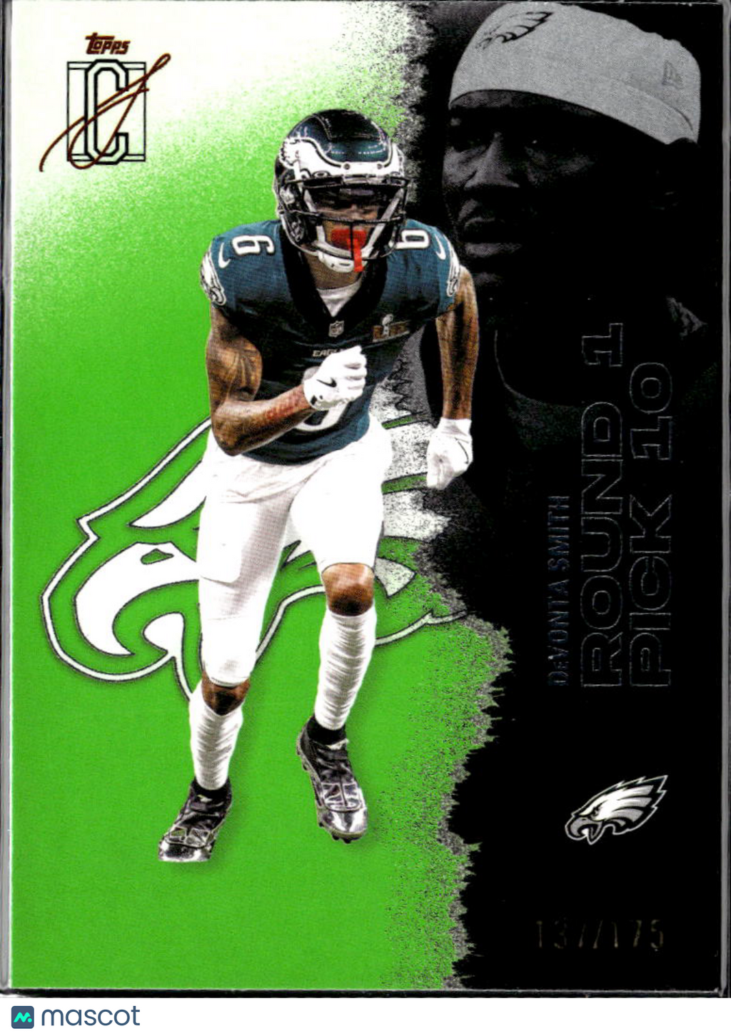 DeVonta Smith 2025 Topps Signature Class Green /175 Philadelphia Eagles