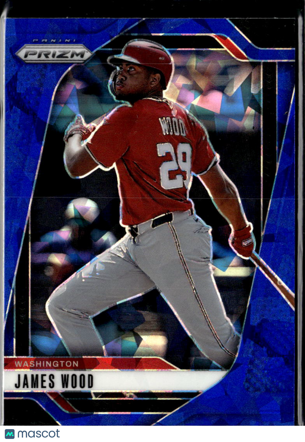 James Wood 2025 Prizm Blue Ice Prizm Washington Nationals