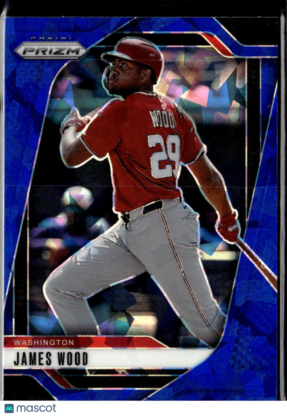 James Wood 2025 Prizm Blue Ice Prizm Washington Nationals