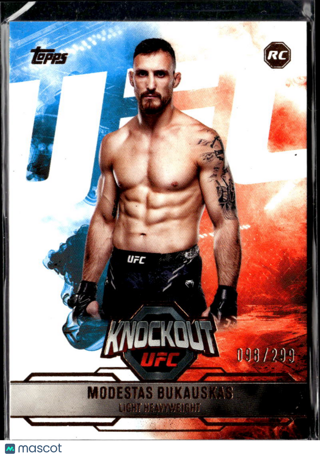 Modestas Bukauskas 2025 Topps Knockout UFC Rookie RC /299