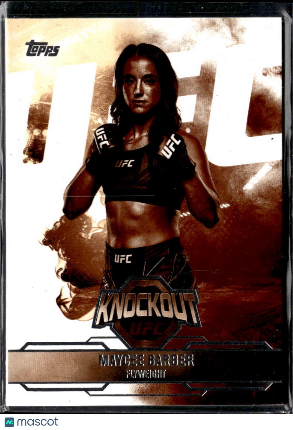 Maycee Barber 2025 Topps Knockout UFC Sepia