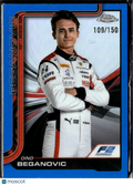 Dino Beganovic 2025 Topps Chrome Blue Refractor /150 Hitech GP