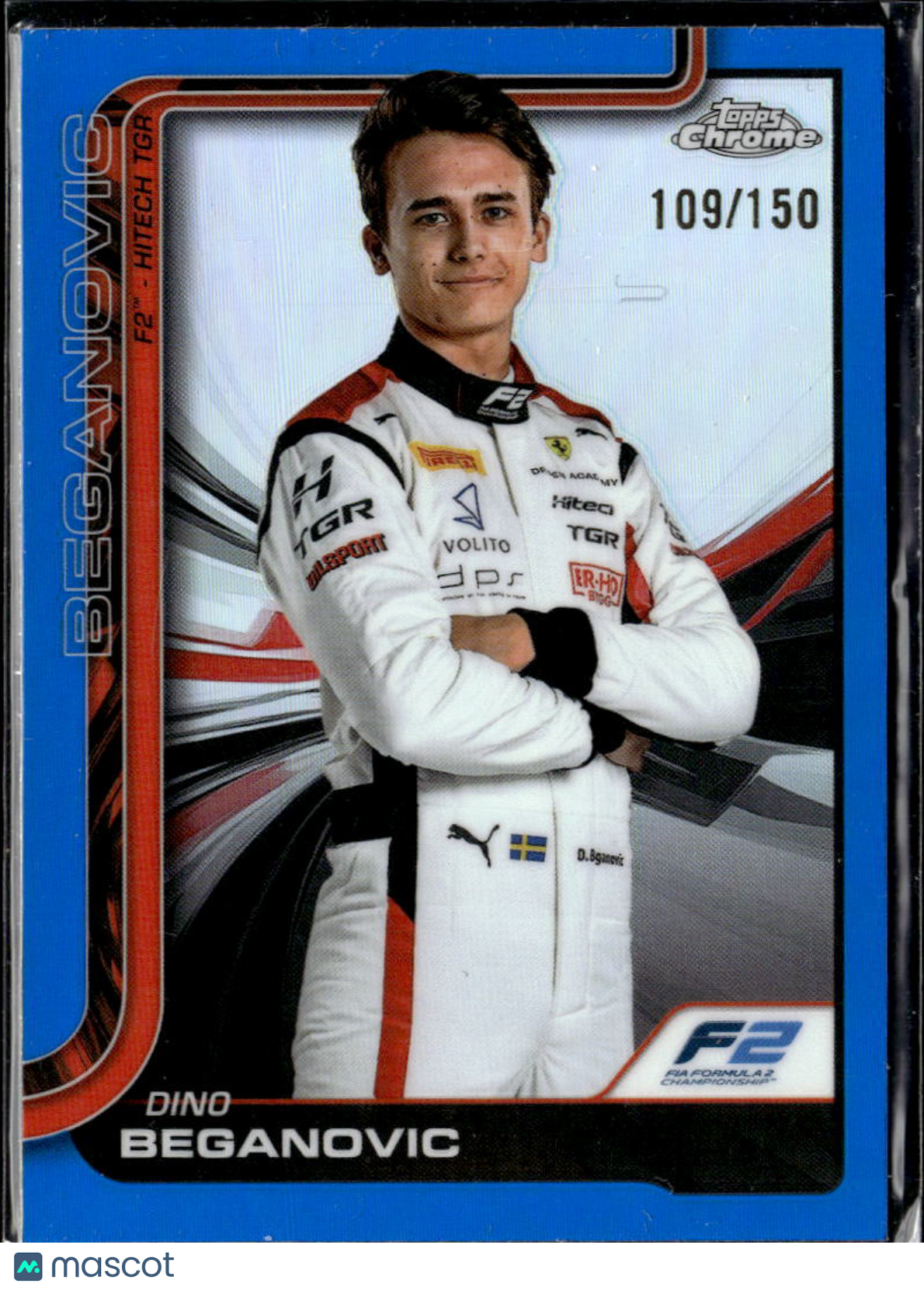 Dino Beganovic 2025 Topps Chrome Blue Refractor /150 Hitech GP