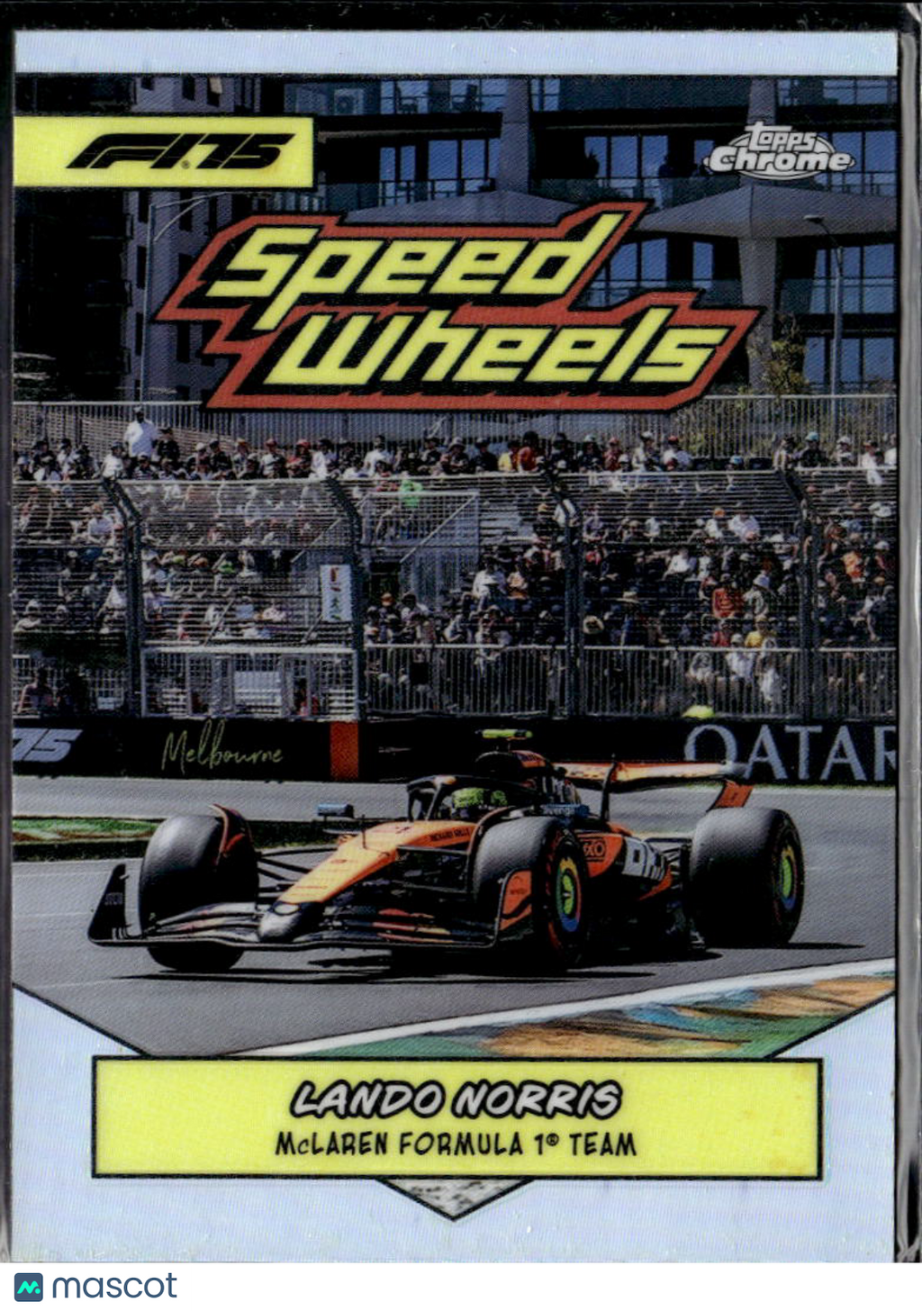 Lando Norris 2025 Topps Chrome F1 Speed Wheels McLaren Formula 1 Team