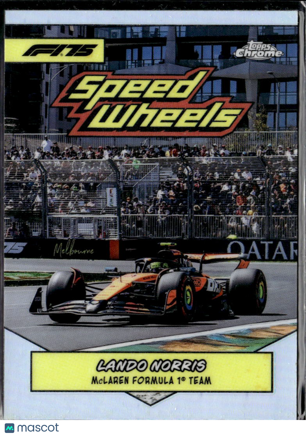 Lando Norris 2025 Topps Chrome F1 Speed Wheels McLaren Formula 1 Team