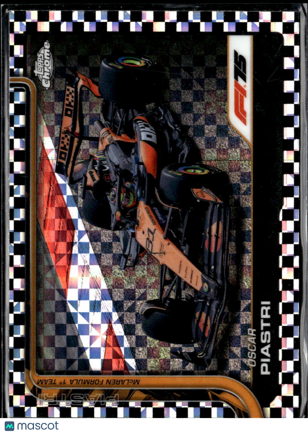 Oscar Piastri 2025 Topps Chrome Formula 1 Checkerboard McLaren Formula 1 Team
