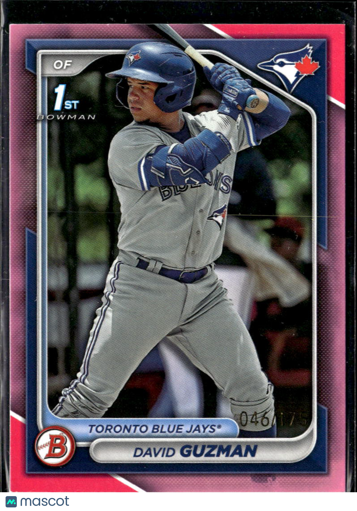 David Guzman 2024 Bowman 1st Pink /175 Toronto Blue Jays